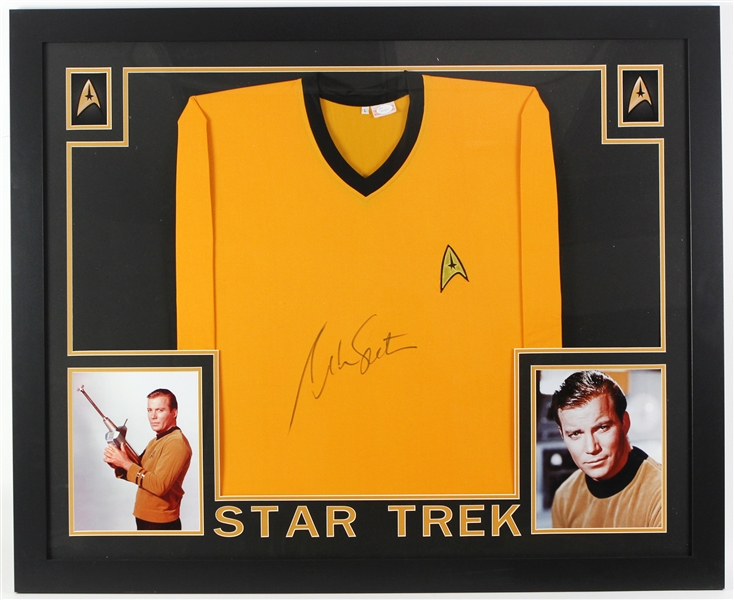 2017 William Shatner Star Trek 36" x 44" Framed Display w/ Signed Shirt (*JSA*)