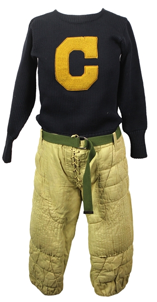 1920s Football Jersey Sweater and Quilted Pants