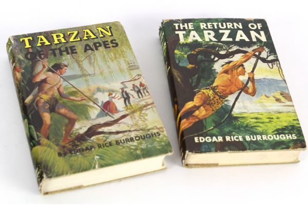 1950s Edgar Rice Burroughs “Tarzan of the Apes”  & “The Return” HC Book (2)