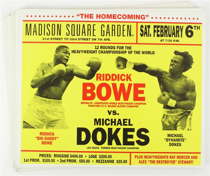 1993 (February 6th) Michael Dokes vs. Riddick Bowe 20”x25” Poster (16)