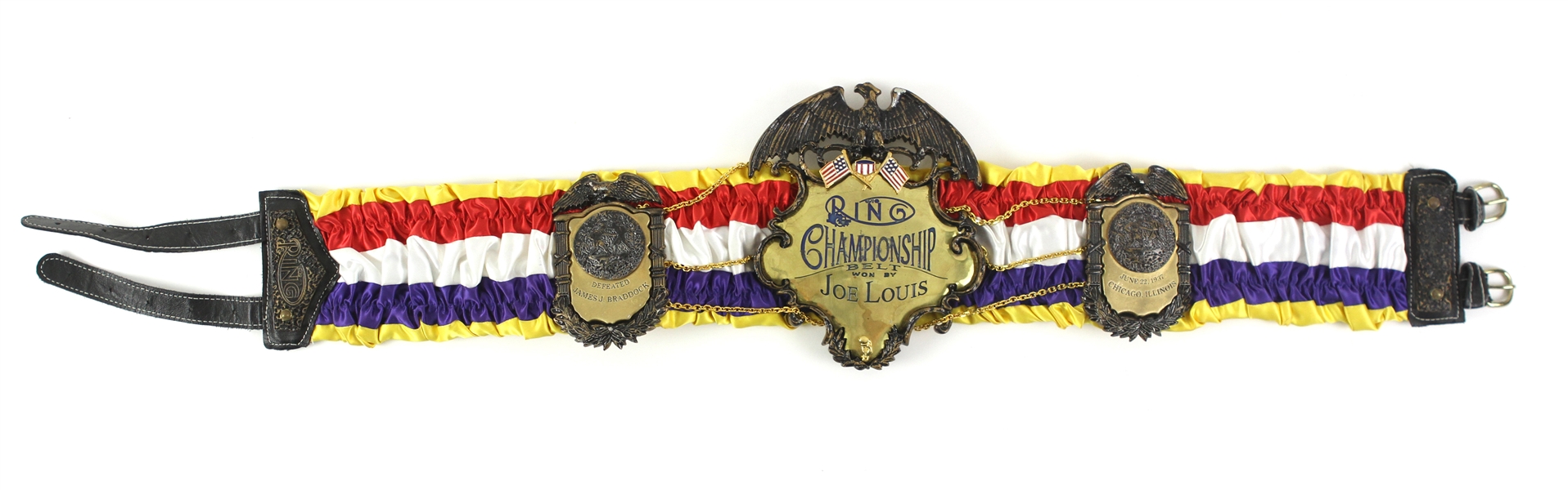 1940s Joe Louis Replica Ring Magazine Championship Belt