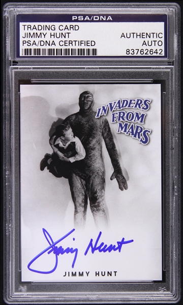 1953 Jimmy Hunt Invaders from Mars Signed LE Trading Card (PSA/DNA Slabbed)