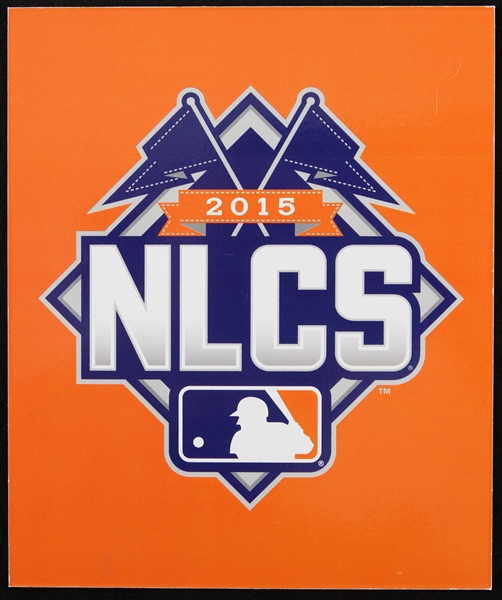 2015 (October 17) New York Mets Chicago Cubs Citi Field 5" x 6" NLCS Game 1 Locker Tag (MEARS LOA/MLB Hologram)