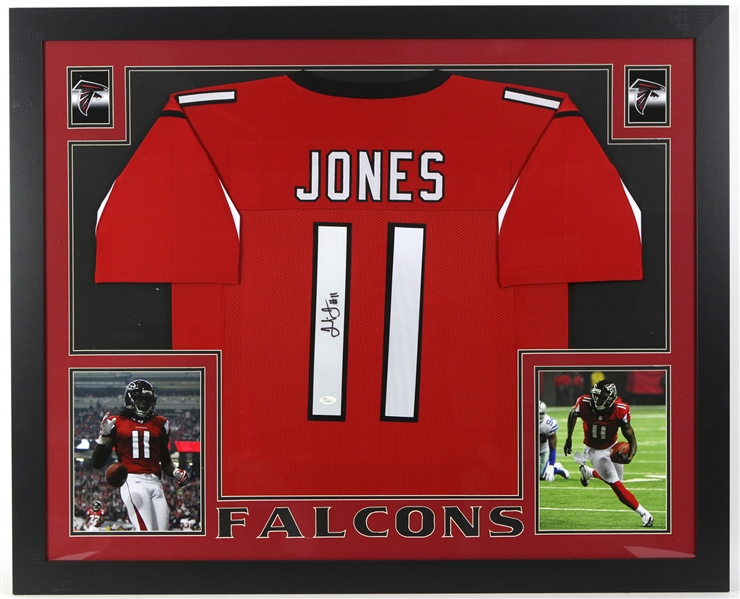 2012 Julio Jones Atlanta Falcons 36" x 44" Framed Display w/ Signed Jersey (*JSA*)