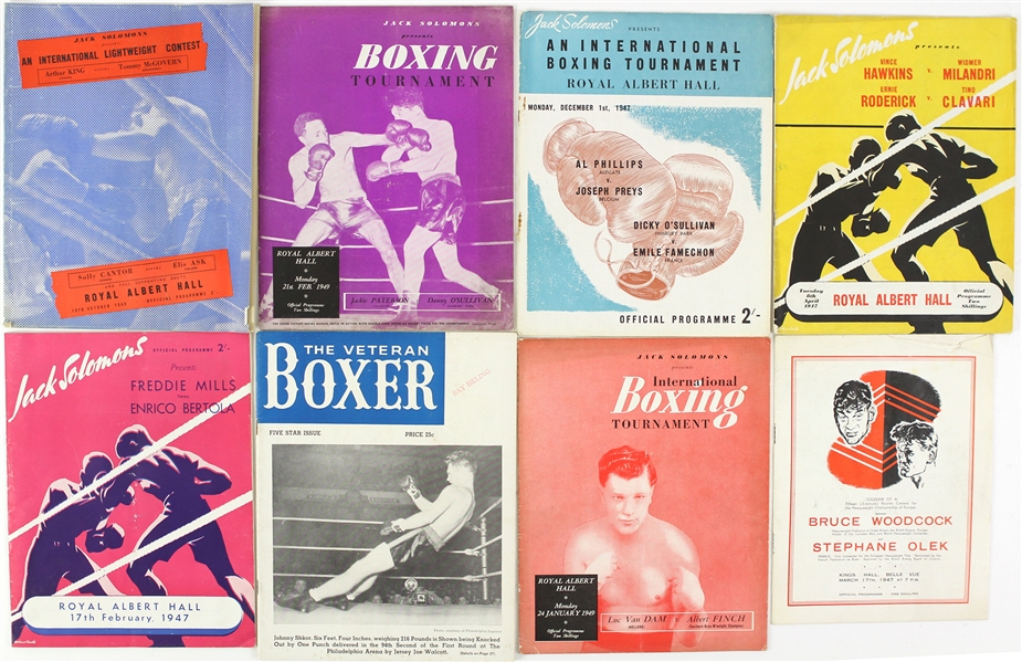 1930s – 2000s Boxing Programs (Lot of 350+)