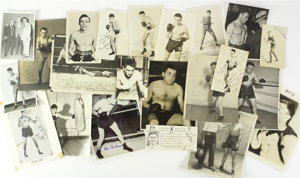 1920 – 1980s Autographed Boxing Collection (40+) 