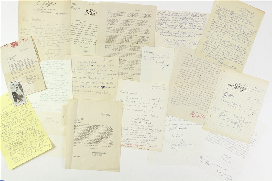 1900-1970s Boxing Autograph Letter Collection (75+)