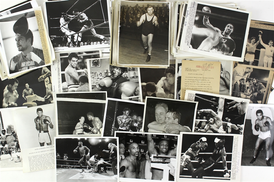 1920-1970s Boxing Wire Photo Collection (600+)