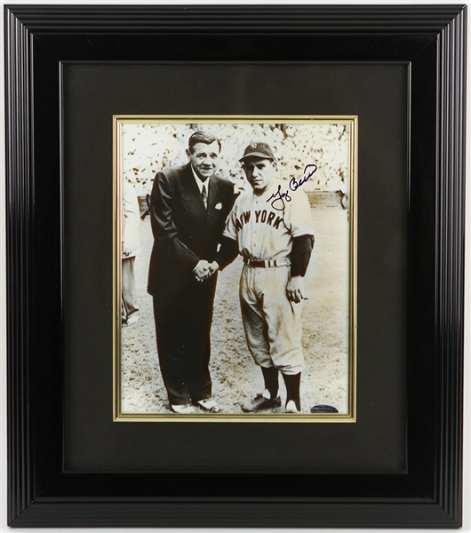 1948 Yogi Berra New York Yankees Signed 15x17 Framed Photo (JSA)