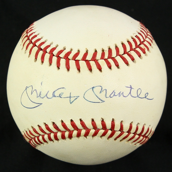1984-1994 Mickey Mantle New York Yankees Single Signed Baseball (JSA)
