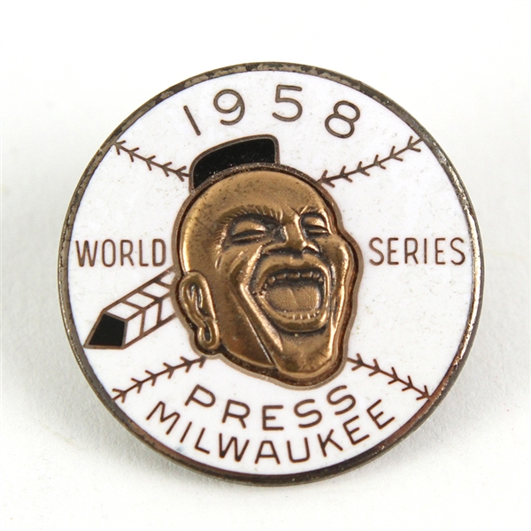 1958 Milwaukee Braves Press Pin