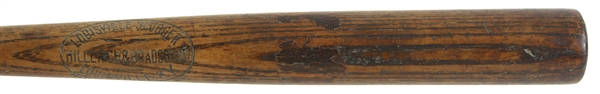 1916 circa Hillerich & Bradsby Game Used Bat(MEARS LOA)