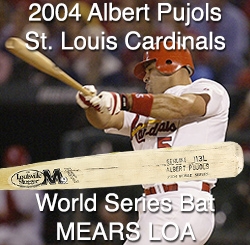 2004 Albert Pujols Louisville Slugger M9 World Series Bat (MEARS LOA)