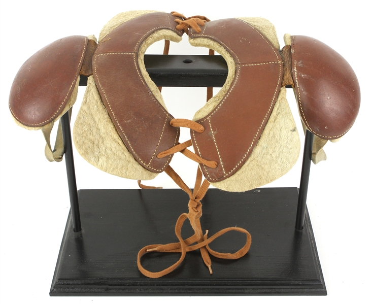 1920s Vintage Leather Football Shoulder Pads