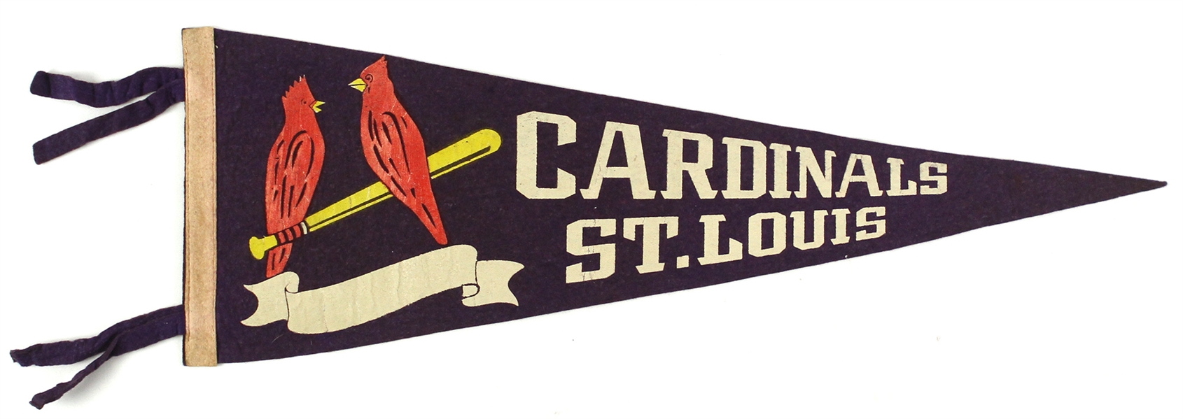 1940s Vintage St. Louis Cardinals 26” Pennant