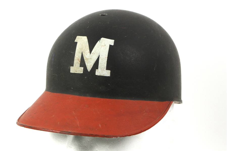 1953-1965 Milwaukee Braves Game Worn Helmet (MEARS LOA)