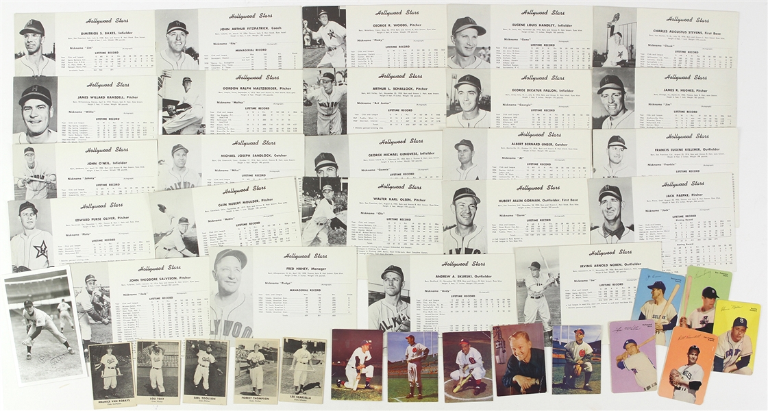 1940’s-1950’s Promotional Minor League Baseball Cards and Photos