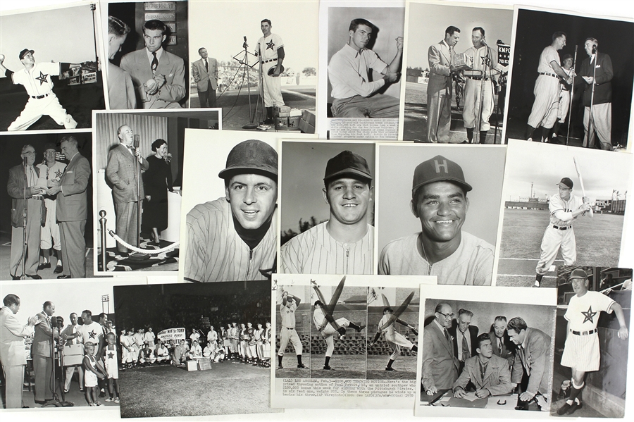 1930’s-1950’s PCL Hollywood Stars Minor League Baseball Photos and Photo Negatives (Lot of 40+)