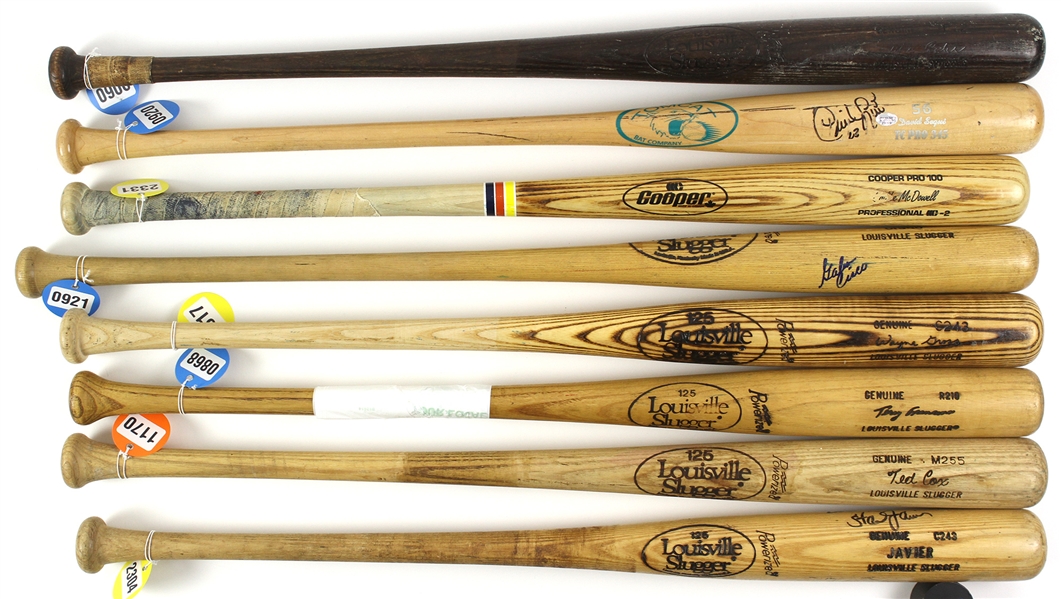 1970’s – 2000’s Professional Model Game Used bat Collection Lot of 15 w/ Danny Tartabull, Dick Davis, Terry Francona, Jim Leyritz, Pat Tabler, Mike Easler, David Segui and more (MEARS LOA)