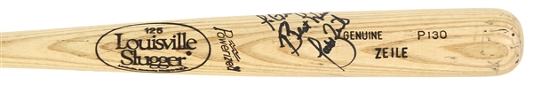 1990 Todd Zeile St. Louis Cardinals Louisville Slugger Professional Model Autographed Game Bat (MEARS LOA / JSA)