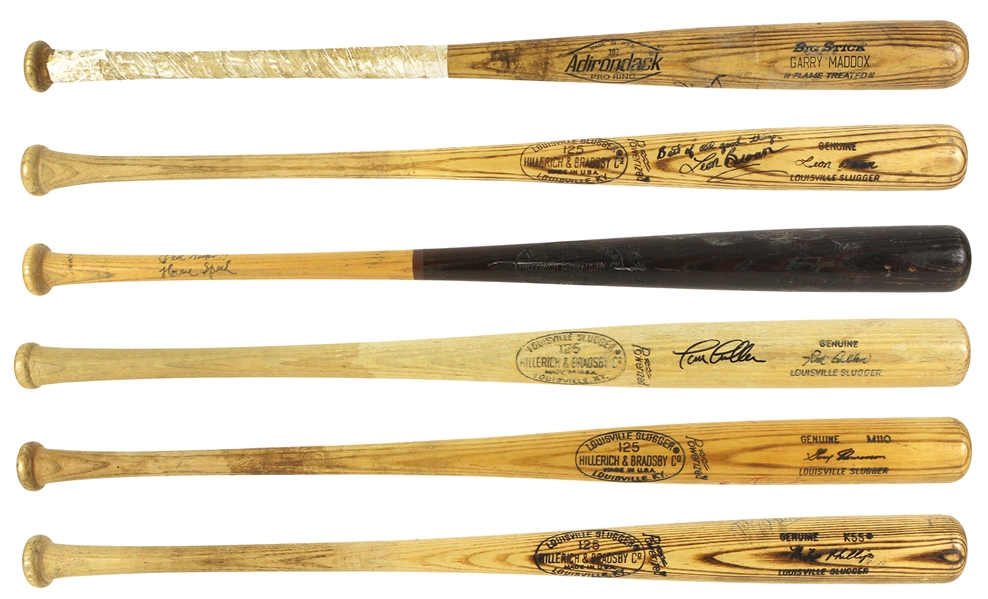 1970’s – 2000’s Professional Model Game Used Bat Collection (Lot of 6) w/ Signed Tim Cullen, Signed Horace Speed, and more (MEARS LOA/JSA)