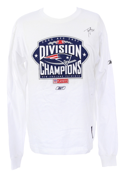 2003 Division Champions Signed Long Sleeved T-Shirt (JSA)