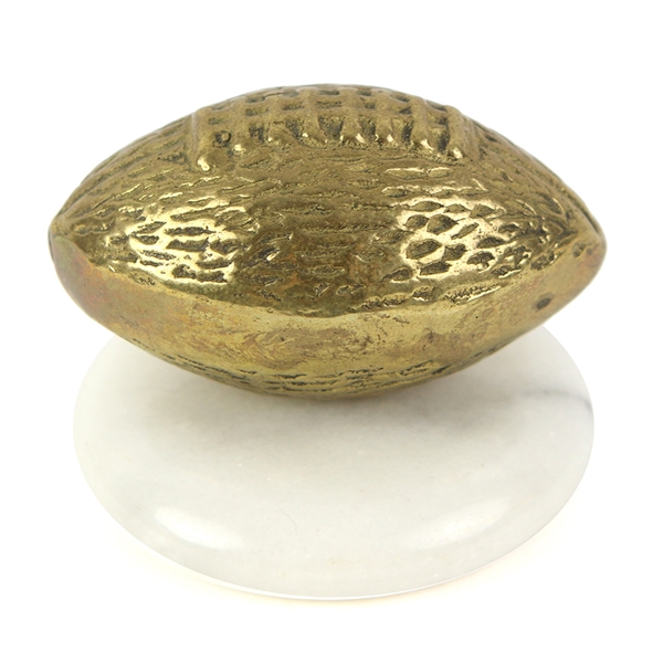 1930-1940s Antique 3” Gold Football Paper Weight
