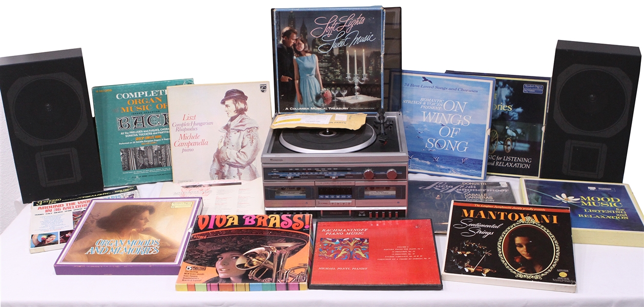 1950s – Present Record Collection and Stereo System (Lot of 415)