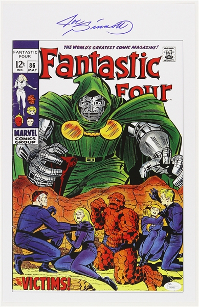 1969 Joe Sinnott Fantastic Four #86 Signed 11x17 Print (JSA) 