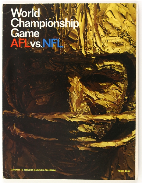 1967 Super Bowl 1 World Championship Game AFL vs NFL Program