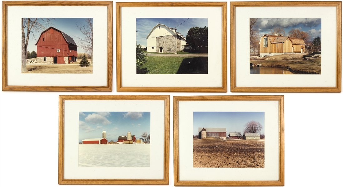 Framed 18" x 22" Color Farm Photos (Lot of 5)