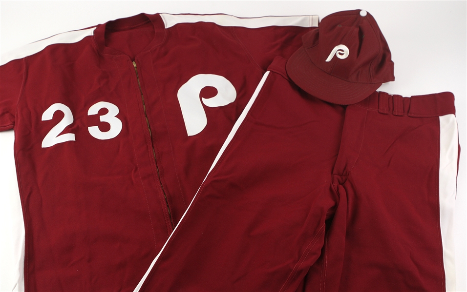 1979 Greg Gross Philadelphia Phillies Game Worn Saturday Night Special Full Uniform (MEARS A10) Rare One Night Only Style