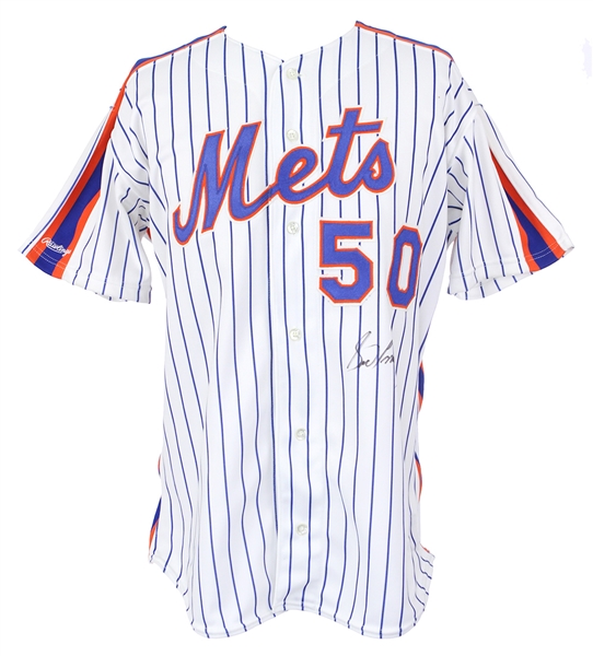 1991 Sid Fernandez New York Mets Autographed Game Worn Jersey (MEARS LOA/JSA)