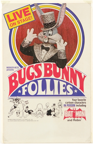 1976 Bugs Bunny Follies 14" x 22" Poster