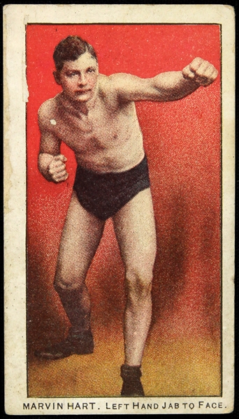1905-1906 Marvin Hart Philadelphia 27 Scrappers 1 1/2" x 2 1/2" Card 