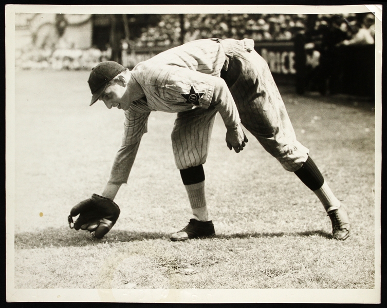 1937 Tom Henrich New York Yankees PCL Star 8" x 10" B&W Photo 