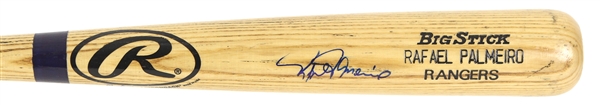 2000 Rafael Palmeiro Texas Rangers Rawlings Adirondack Signed Professional Model Bat (MEARS LOA/JSA)