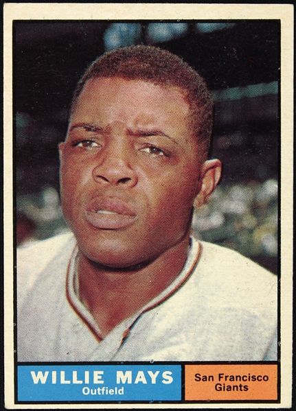 1961 Willie Mays San Francisco Giants Topps Trading Card