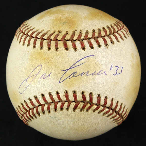 1985-89 Jose Canseco Oakland Athletics Signed OAL Brown Game Used Baseball (MEARS LOA/JSA)