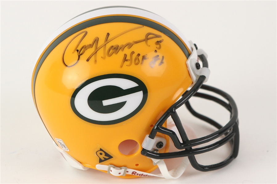 2000s Paul Hornung Green Bay Packers Signed Mini Helmet (JSA)