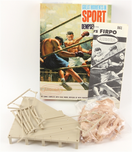 1965 Jack Dempsey Luis Angel Firpo MIB Great Moments In Sport Model Kit
