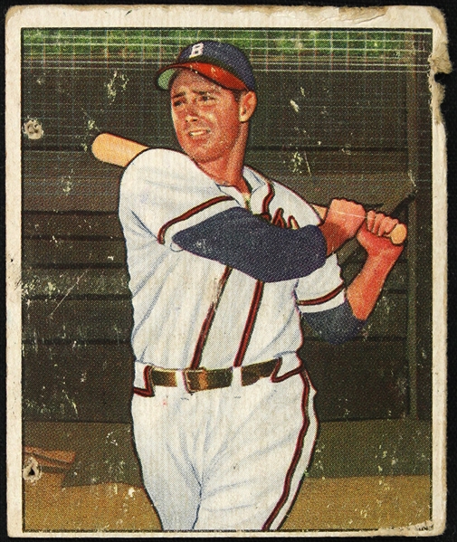 1950 Sibby Sisti Boston Braves Bowman Trading Card