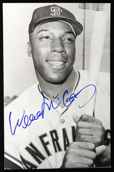 1959-1973 Willie McCovey San Francisco Giants Signed 3 1/2" x 5 1/2" Photo Post Card (JSA)