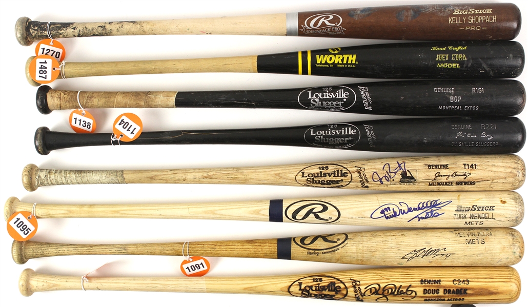 1980s-2000s Professional Model Game Used Bat Collection - Lot of 23 w/ Jose Cruz, Delino DeShields, Kevin McReynolds, Doug Drabek & More (MEARS LOA)