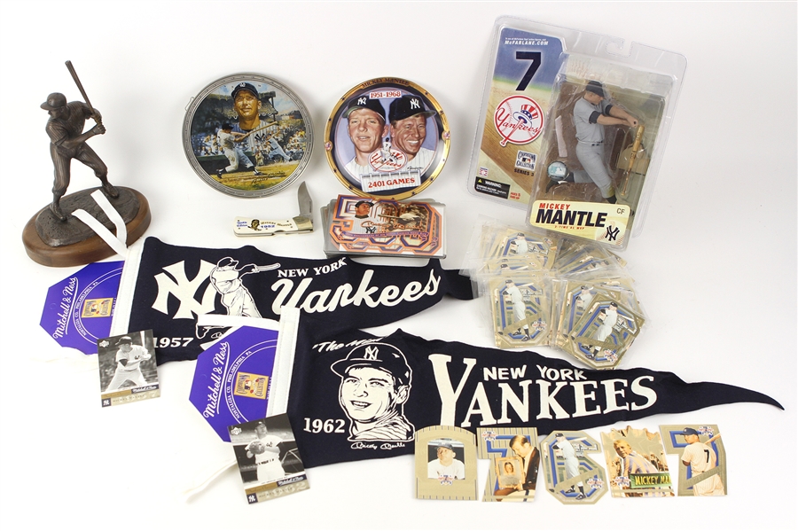 Mickey Mantle New York Yankees Memorabilia Collection (Lot of 46)