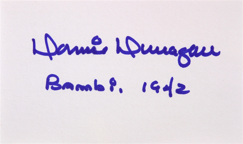 1942 Donnie Dunagan Bambi Signed LE 3x5 Index Card (JSA)