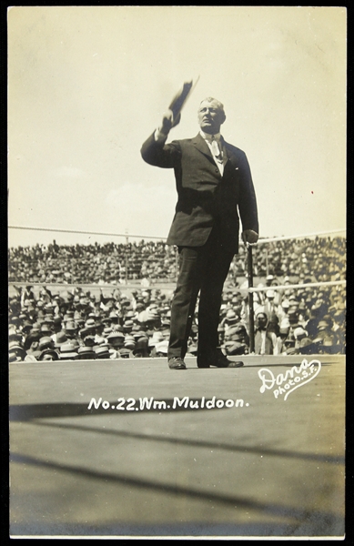 1920s William Muldoon Champion Wrestler/New York State Athletic Commission Chair 3.5" x 5.5" Postcard