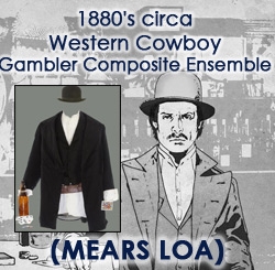 1880s Circa Western Cowboy Gambler Composite Ensemble (MEARS LOA)