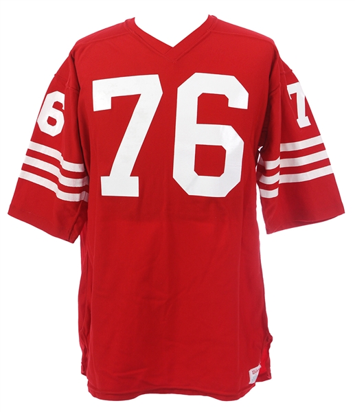 1974-78 San Francisco 49ers #76 Home Jersey (MEARS LOA)