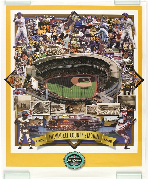 1999 Milwaukee County Stadium 1953-1999 22 X 27 Poster (Lot of 300)